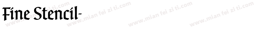 Fine Stencil字体转换